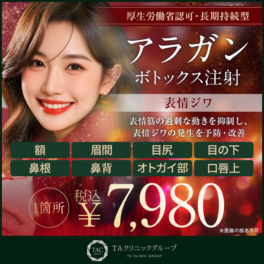 アラガンボトックス注射_表情ジワ